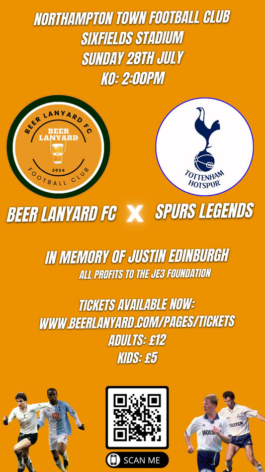 Beer Lanyard FC vs Tottenham Legends - ADULT Early Bird - #shop_name - #BeerLanyard