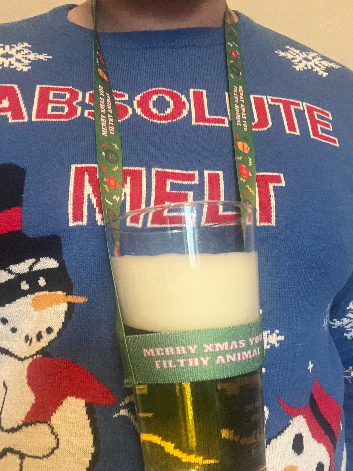 Filthy Animal Christmas Beer Lanyard Edition
