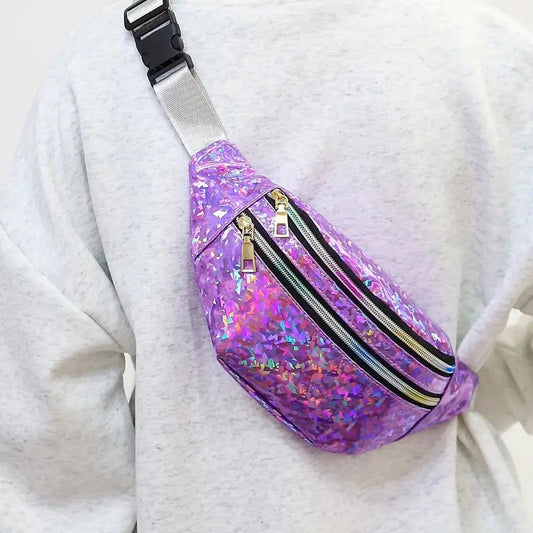 Purple Sparkly Festival Bum Bag - #shop_name - #BeerLanyard