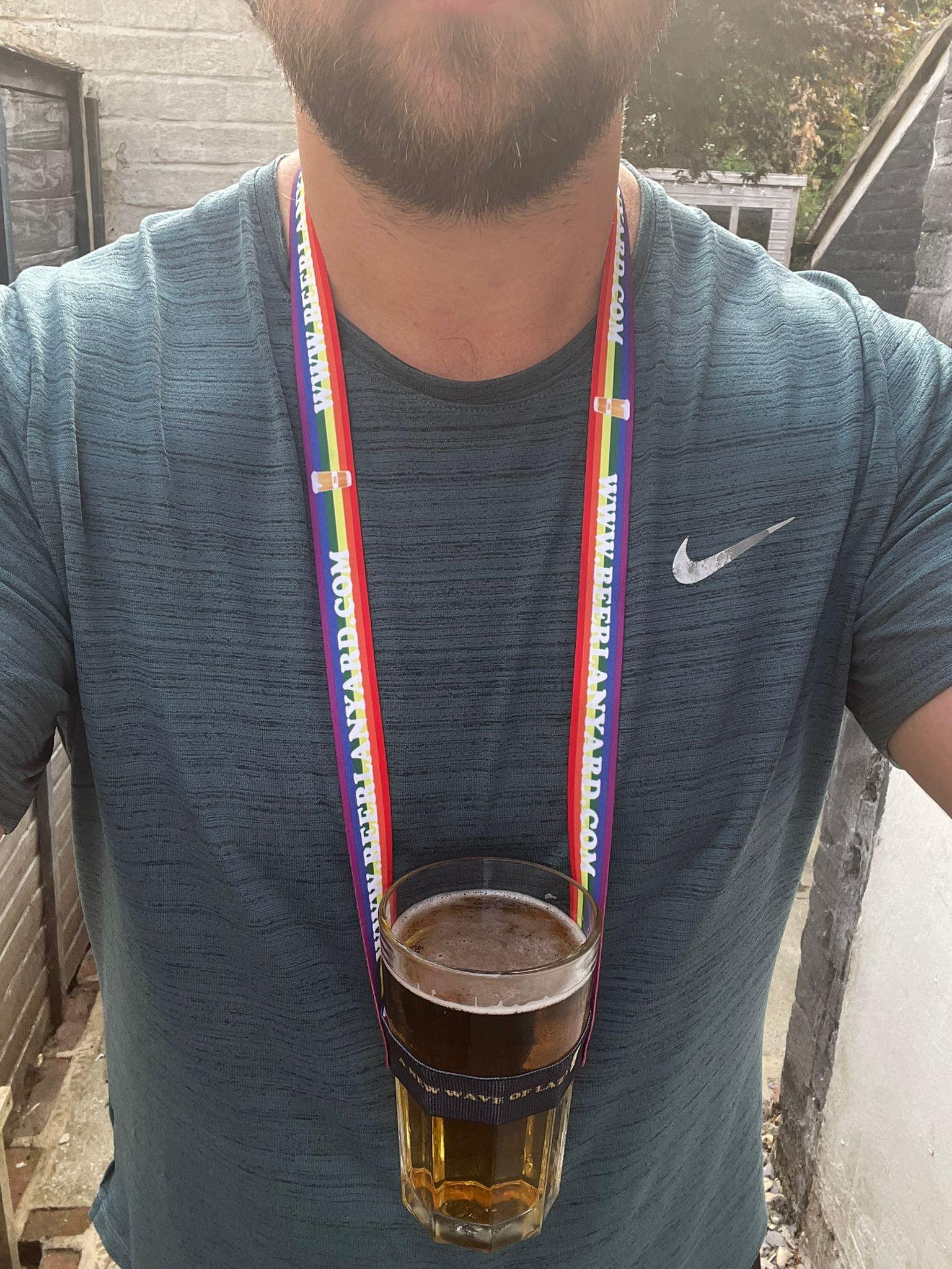 Rainbow Limited Edition Beer Lanyards x 2 - #shop_name - #BeerLanyard